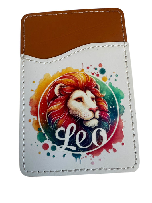 Zodiac Stick-On Phone Wallet - Leo
