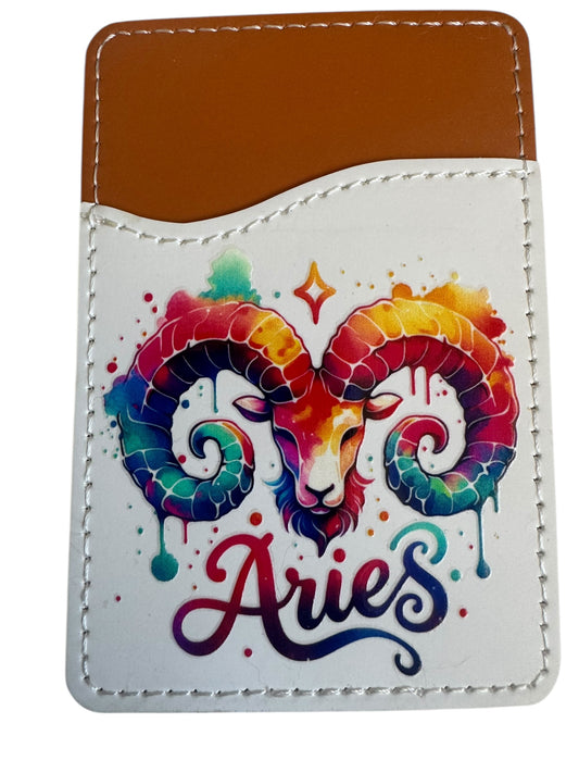 Zodiac Stick-On Phone Wallet - Aries