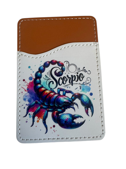 Zodiac Stick-On Phone Wallet - Scorpio