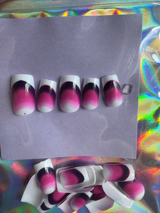 Press On Nails: Short Square Pink Ombre