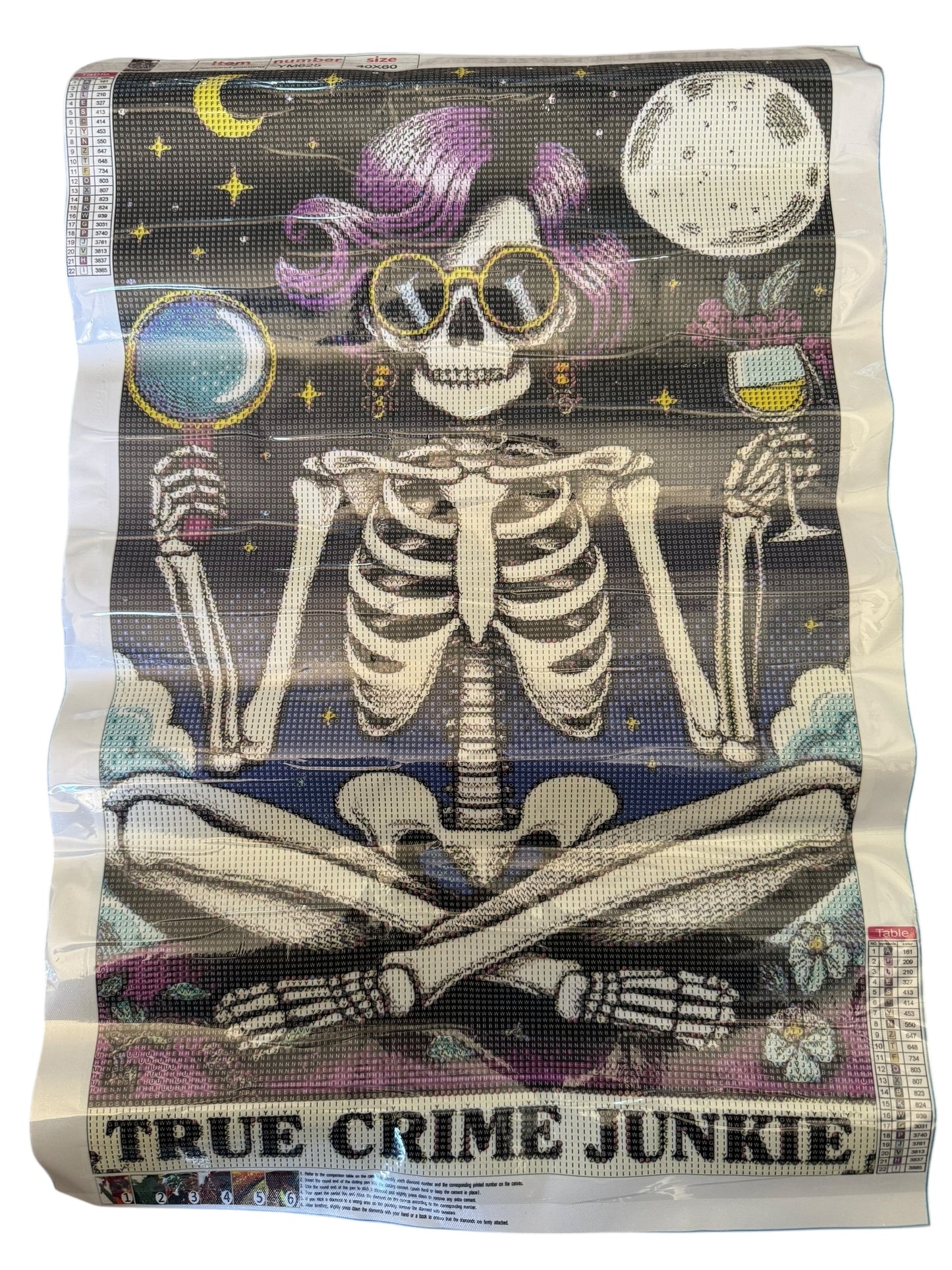 True Crime Junkie  - Tarot / Loteria Style Diamond Painting