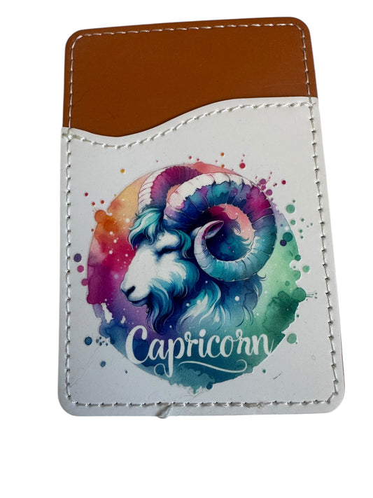 Zodiac Stick-On Phone Wallet - Capricorn