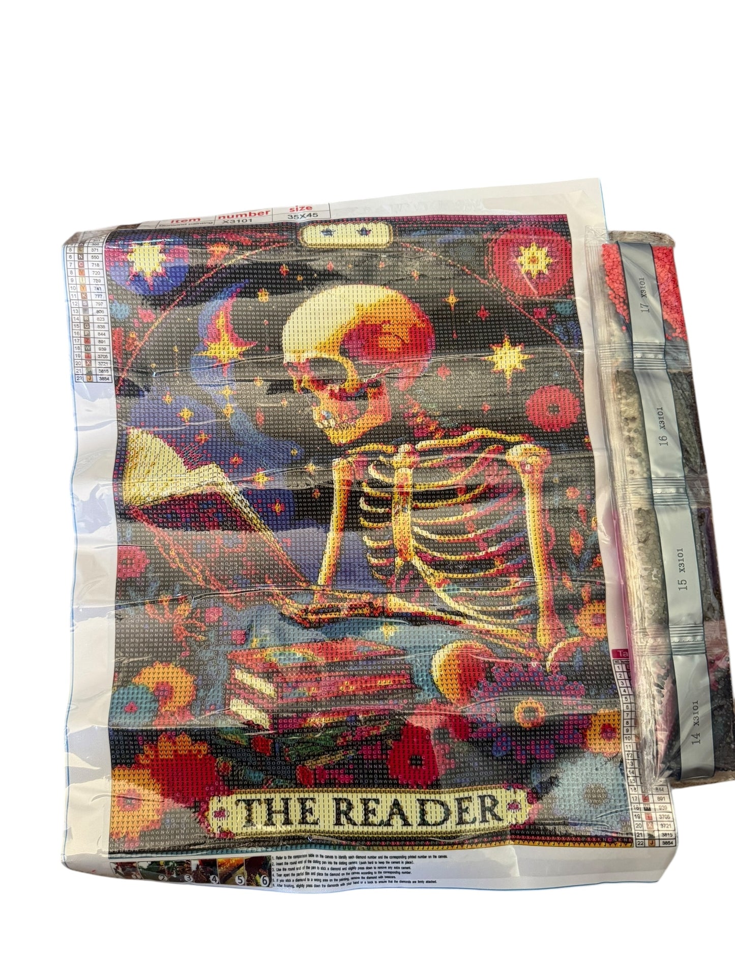 The Reader - Tarot / Loteria Style Diamond Painting
