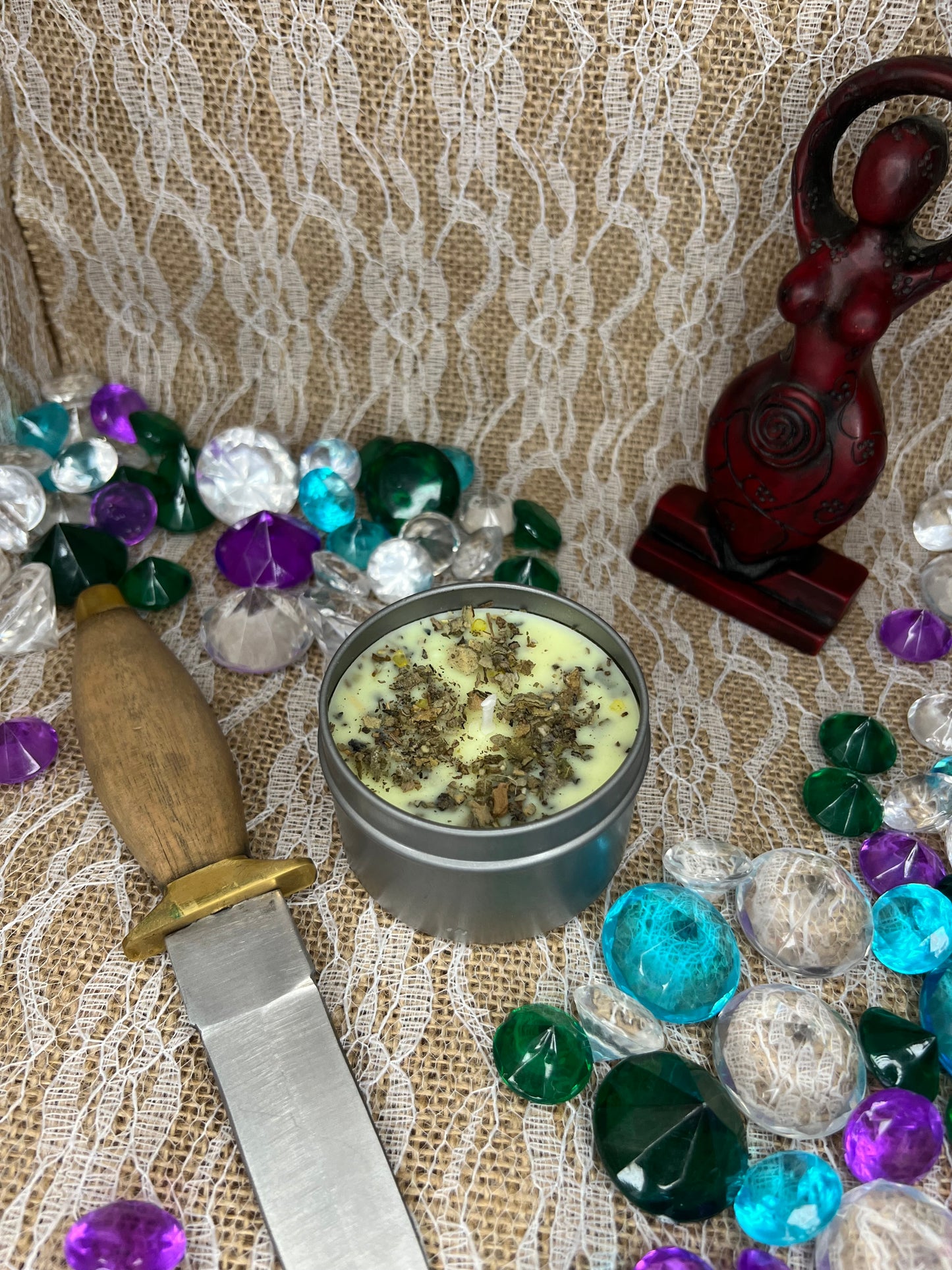 Mama Em's "Negativity Deflecting" Enchanted Candle