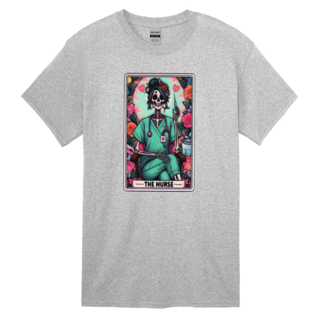 Tarot / Loteria Style T-shirt : The Nurse