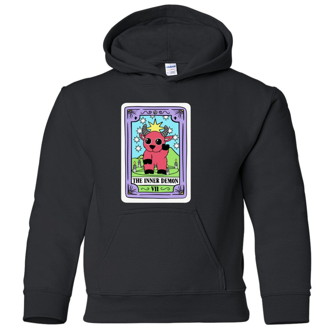 Tarot / Loteria Style Hoodie : The Inner Demon