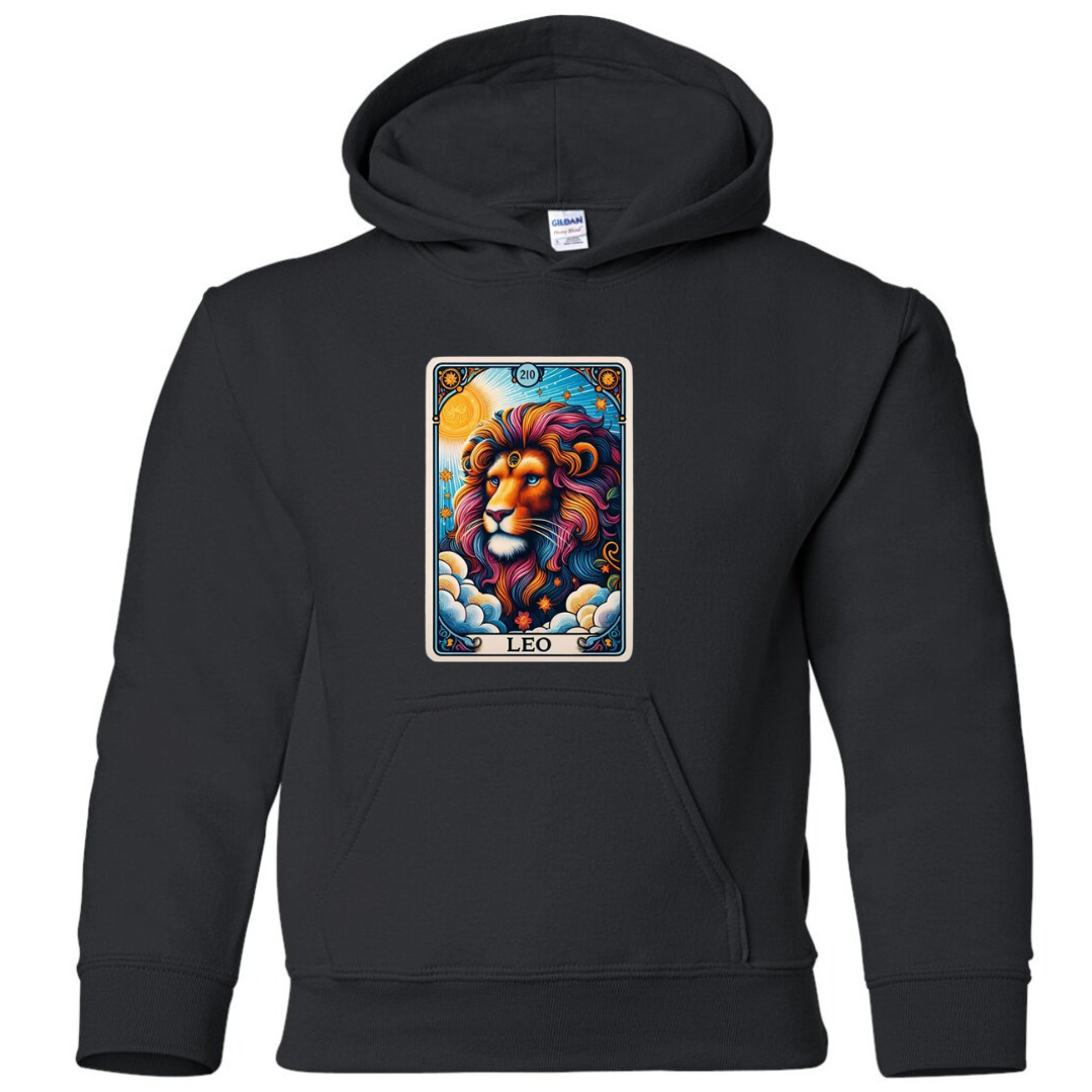 Zodiac Tarot Style Hoodie : Leo