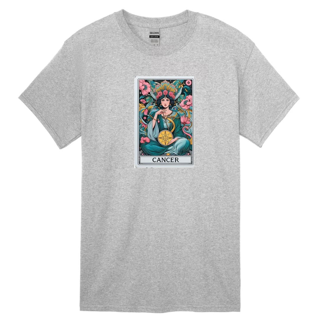 Zodiac Tarot  Style T-shirt : Cancer