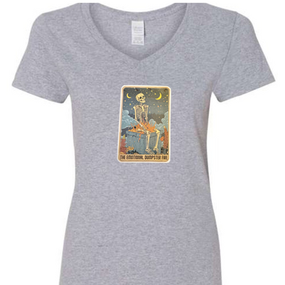 Tarot / Loteria Style T-shirt : The Emotional Dumpster Fire