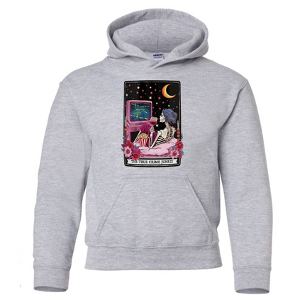 Tarot / Loteria Style Hoodie : The True Crime Junkie