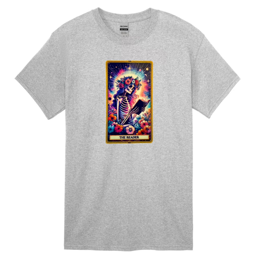 Tarot / Loteria Style T-shirt : The Reader (v2)