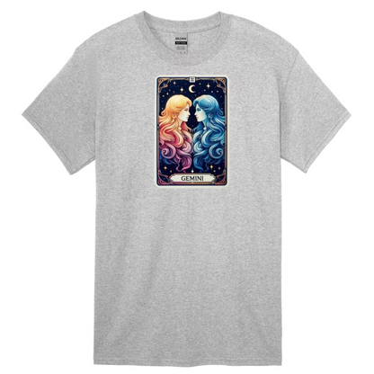 Zodiac Tarot  Style T-shirt : Gemini