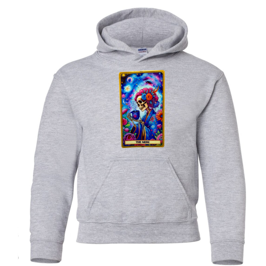 Tarot / Loteria Style Hoodie : The Mom (coffee)