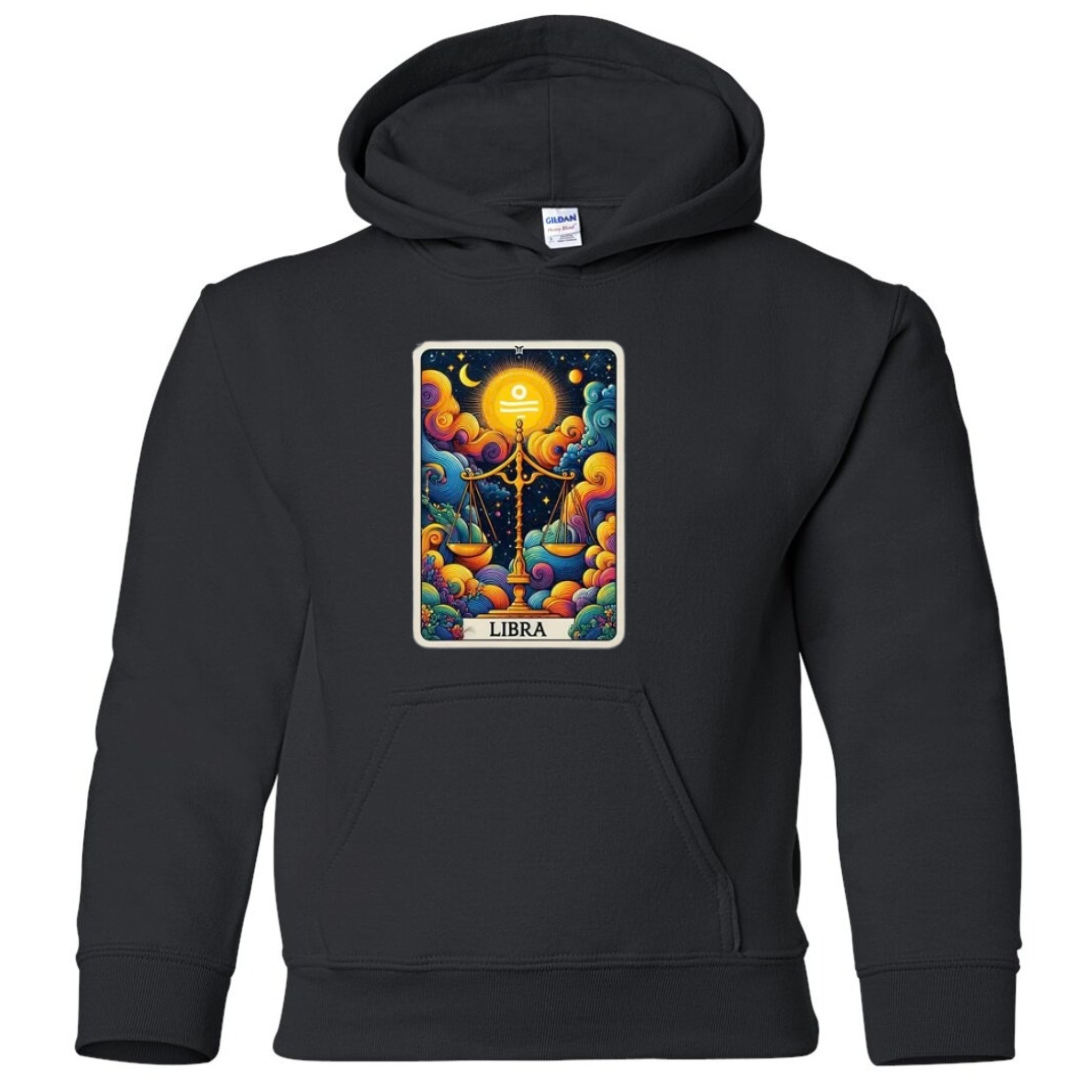 Zodiac Tarot Style Hoodie : Libra