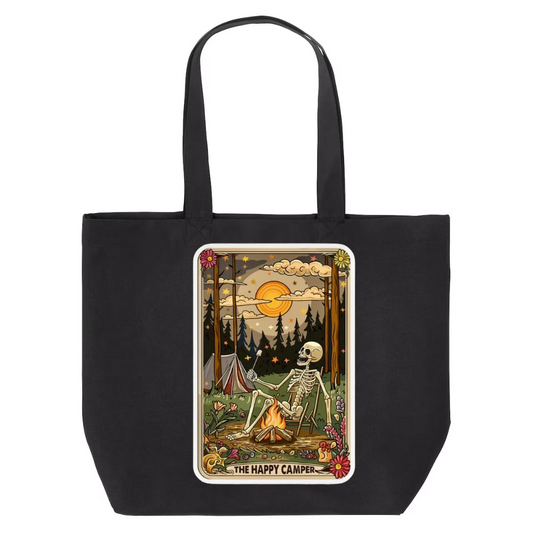 Tarot / Loteria Style Tote Bag : The Happy Camper