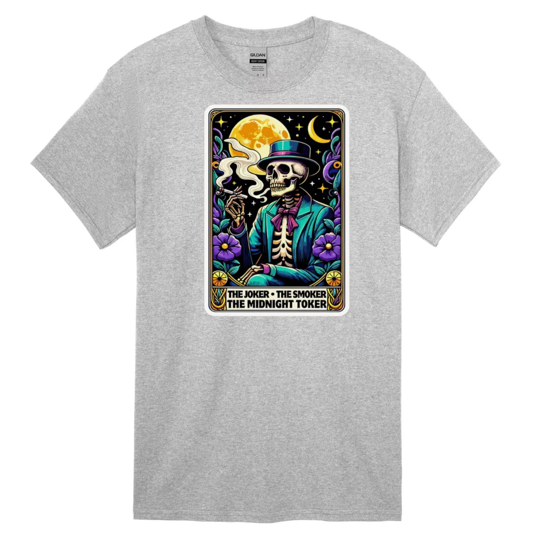 Tarot / Loteria Style T-shirt : The Midnight Toker