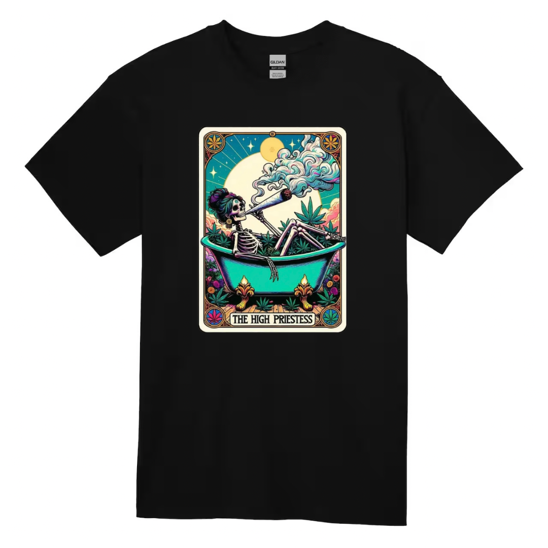 Tarot / Loteria Style T-shirt : The High Priestess