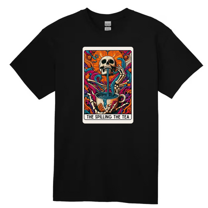 Tarot / Loteria Style T-shirt : The Spilling the Tea