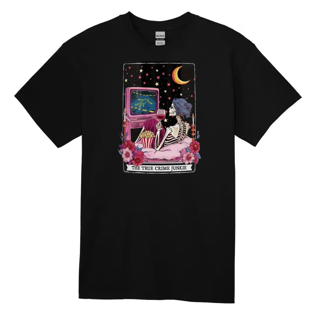 Tarot / Loteria Style T-shirt : The True Crime Junkie