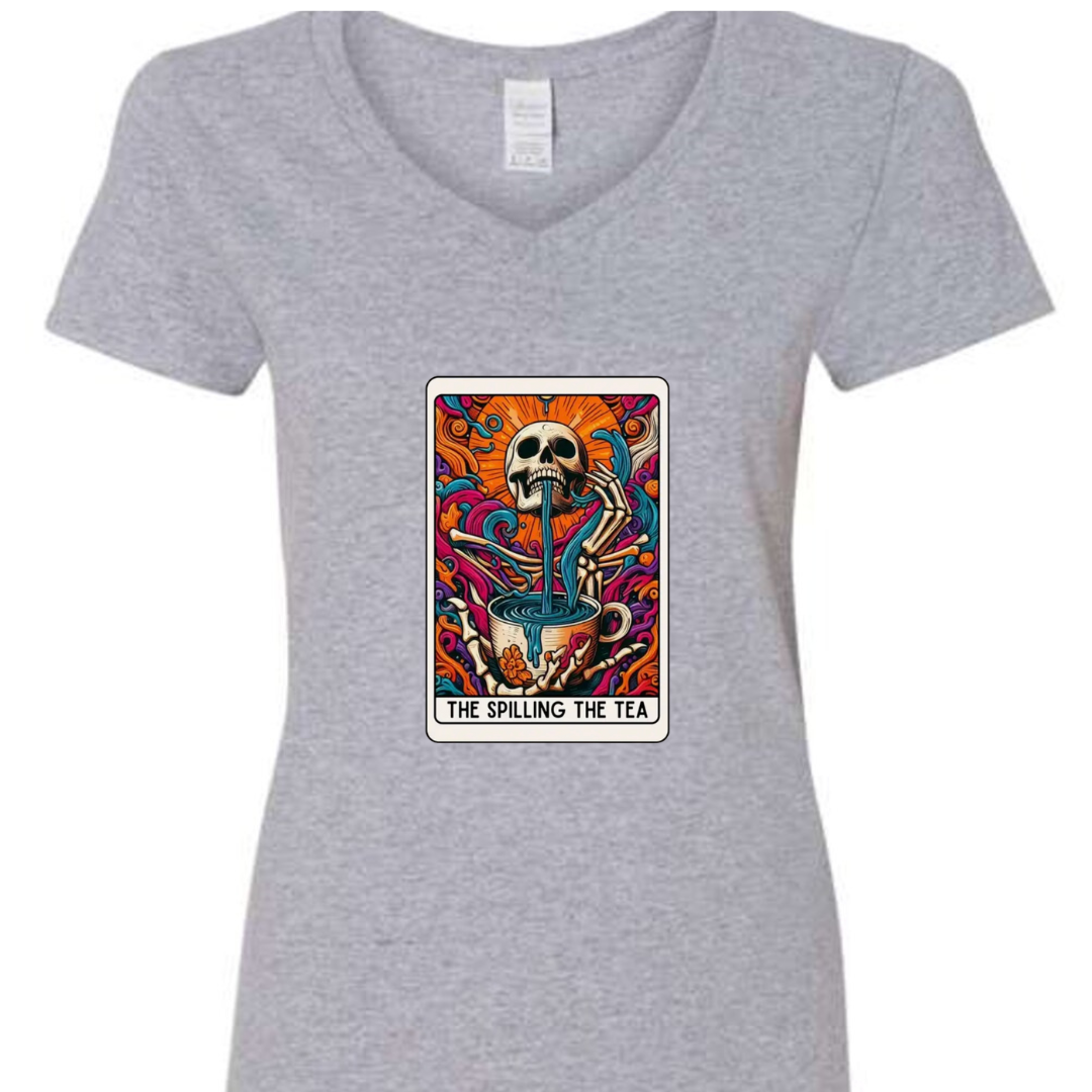 Tarot / Loteria Style T-shirt : The Spilling the Tea