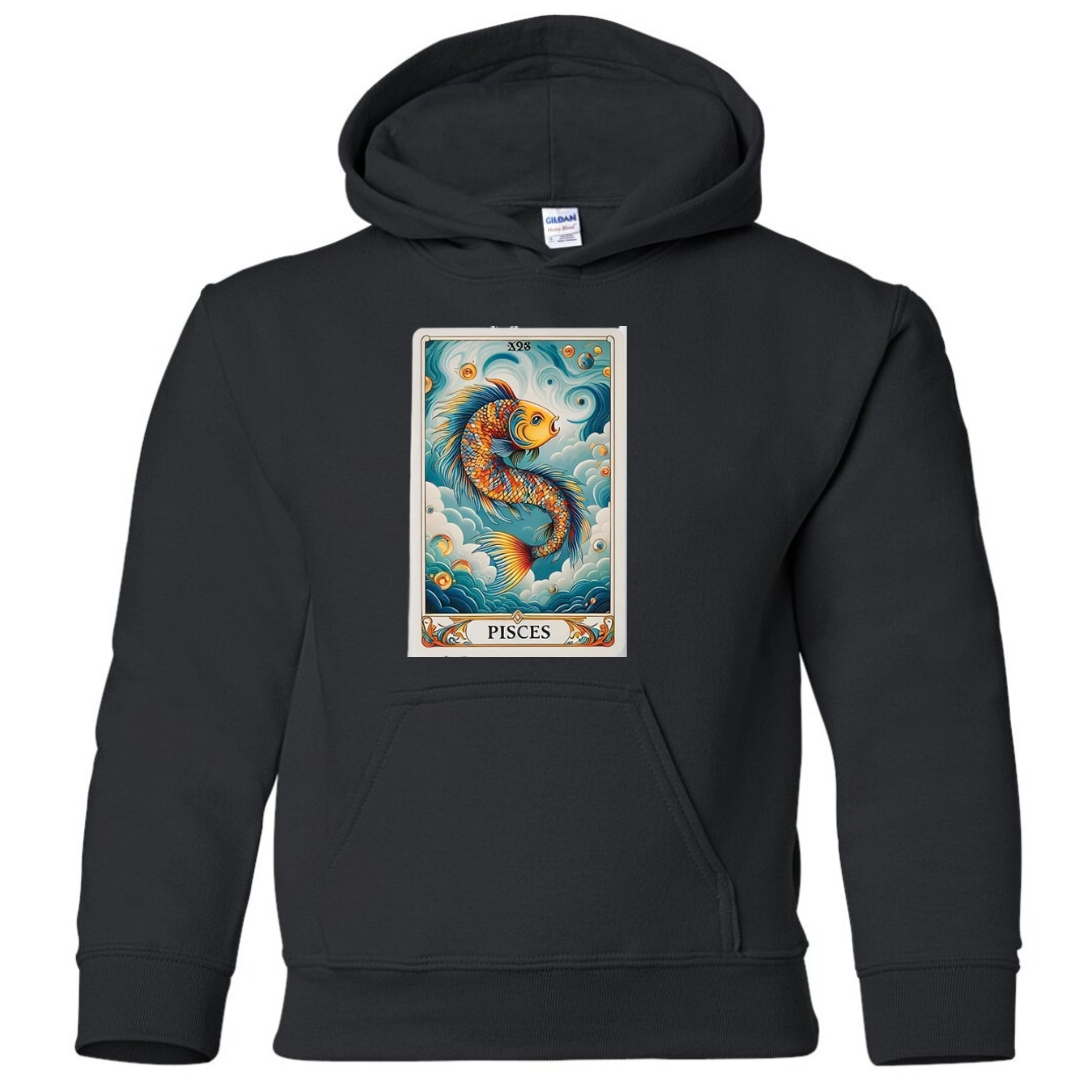 Zodiac Tarot Style Hoodie : Pisces