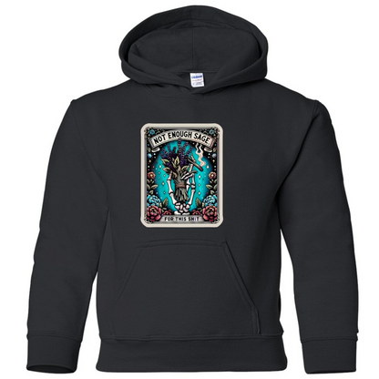 Tarot / Loteria Style Hoodie : Not Enough Sage for this Shit