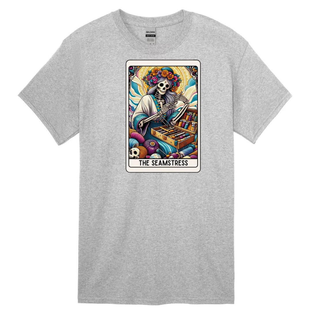 Tarot / Loteria Style T-shirt : The Seamstress