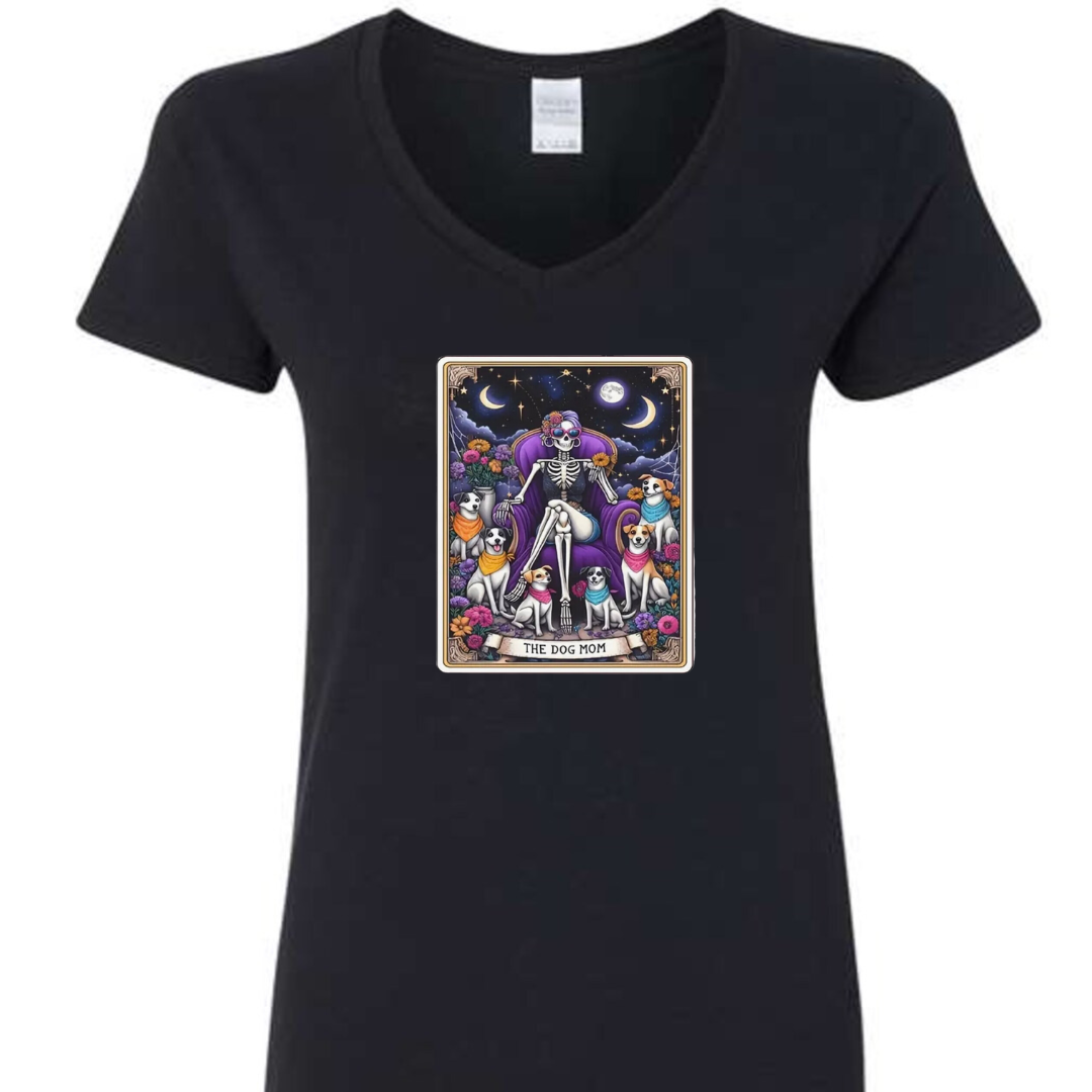 Tarot / Loteria Style T-shirt : The Dog Mom