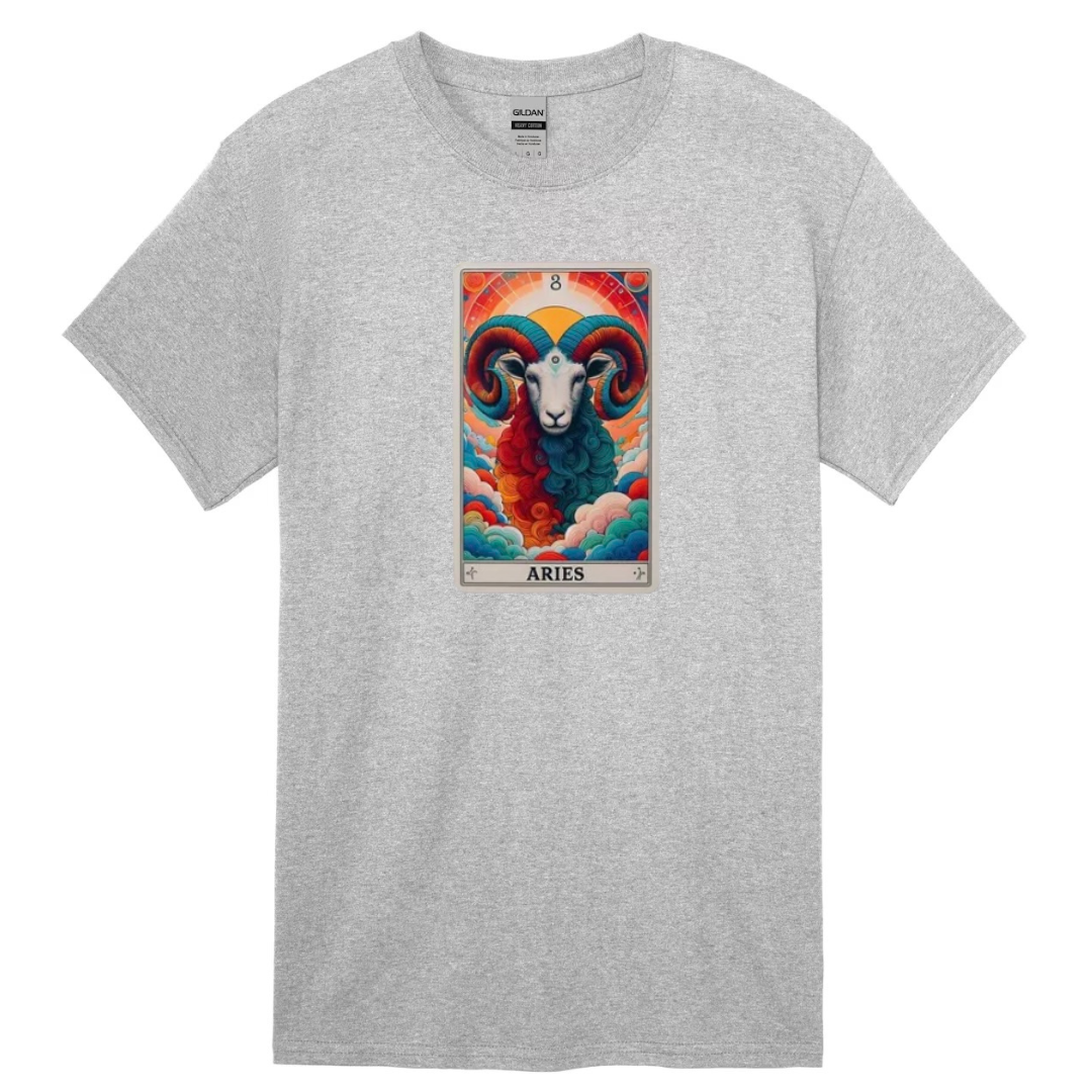 Zodiac Tarot  Style T-shirt : Aries