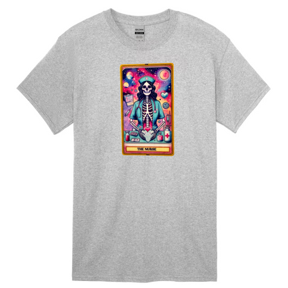 Tarot / Loteria Style T-shirt : The Nurse (v2)