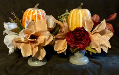 Autumn Pumpkin Floral Decor