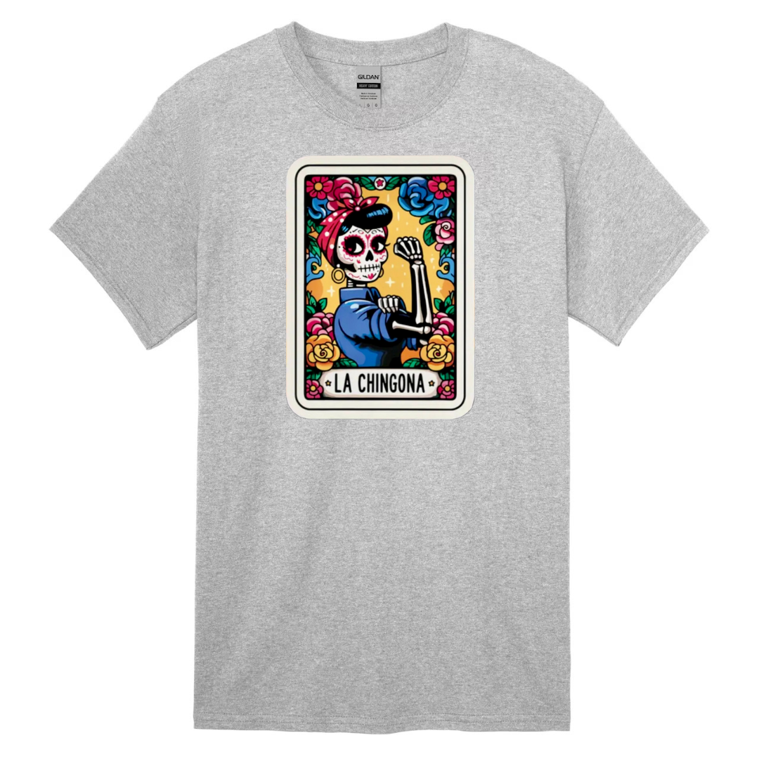 Tarot / Loteria Style T-shirt : La Chingona (v2)