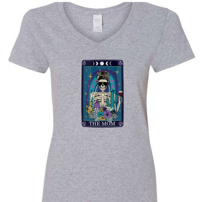 Tarot / Loteria Style T-shirt : The Mom (blue)