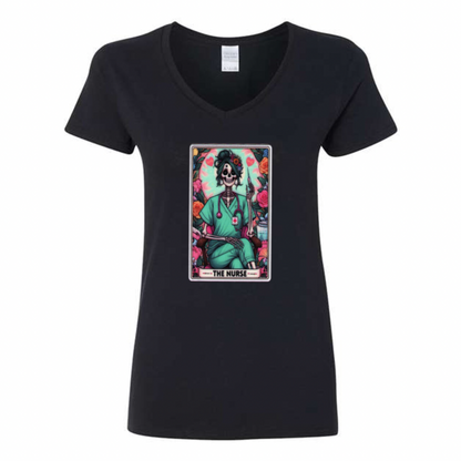 Tarot / Loteria Style T-shirt : The Nurse