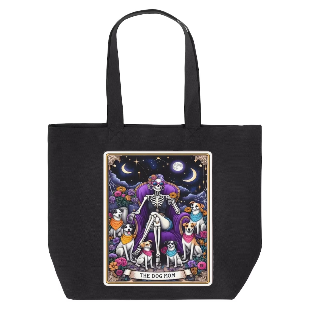 Tarot / Loteria Style Tote Bag : The Dog Mom