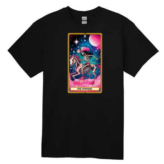 Tarot / Loteria Style T-shirt : The Cowgirl