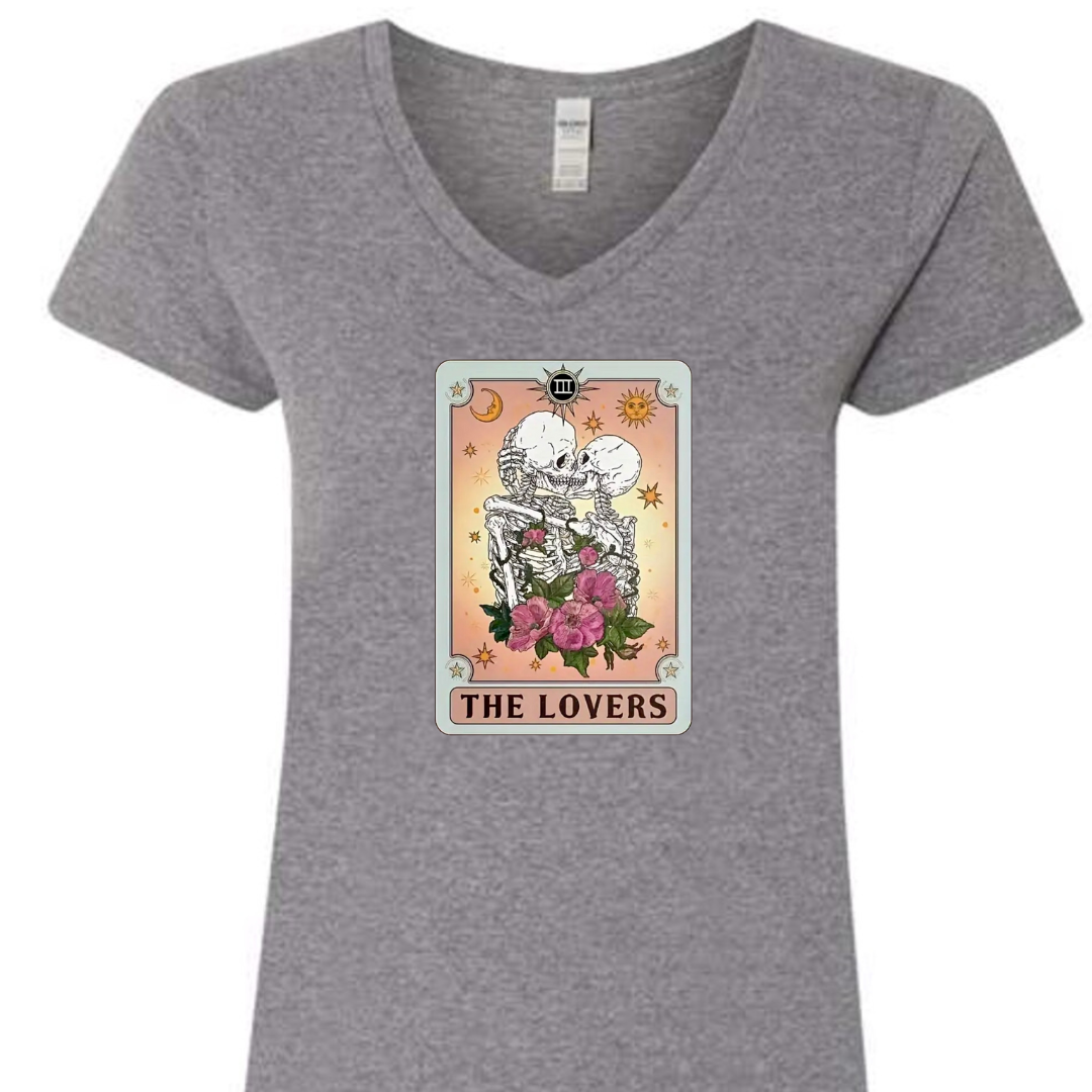 Tarot / Loteria Style T-shirt : The Lovers