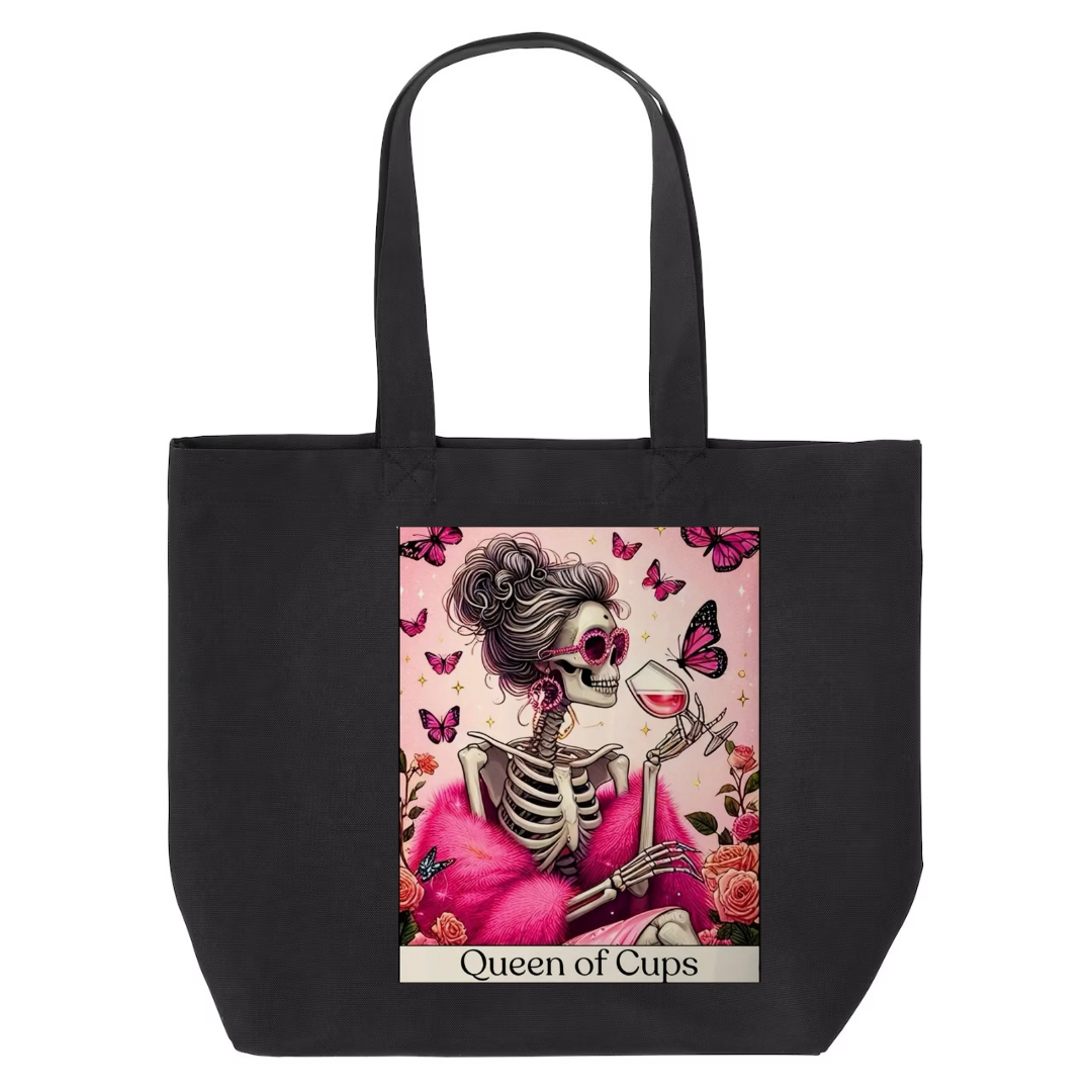 Tarot / Loteria Style Tote Bag : Queen of Cups