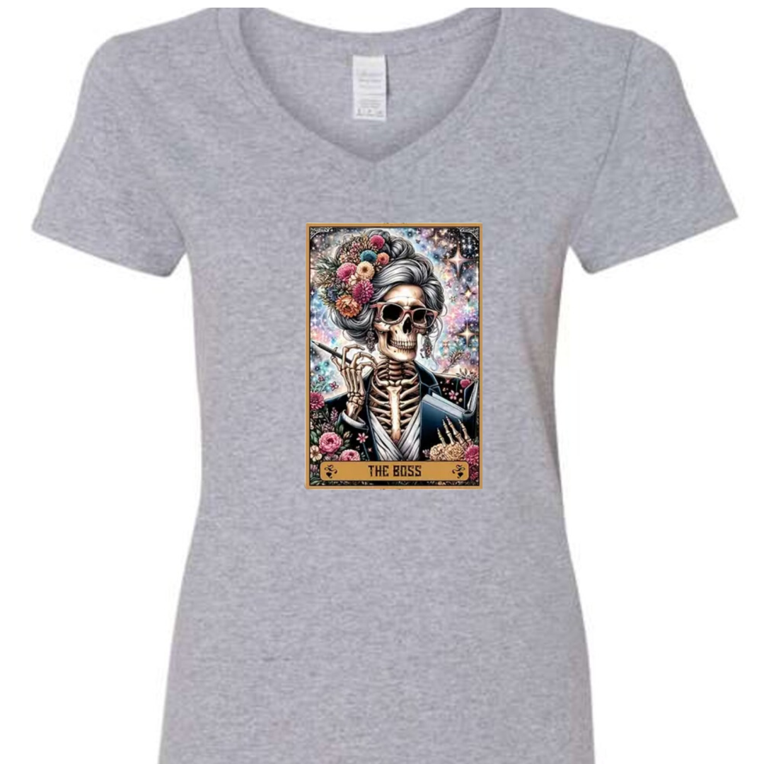 Tarot / Loteria Style T-shirt : The Boss