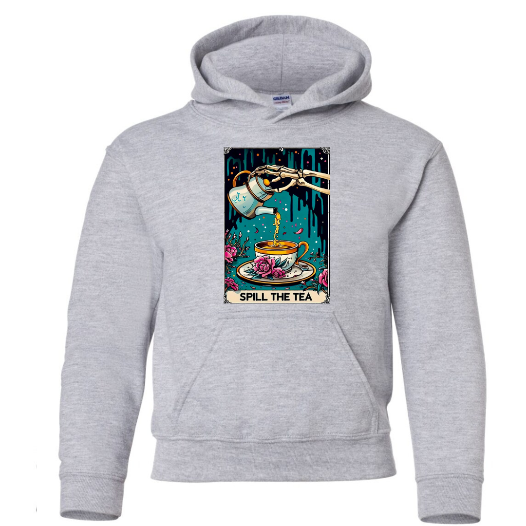 Tarot / Loteria Style Hoodie : Spill the Tea