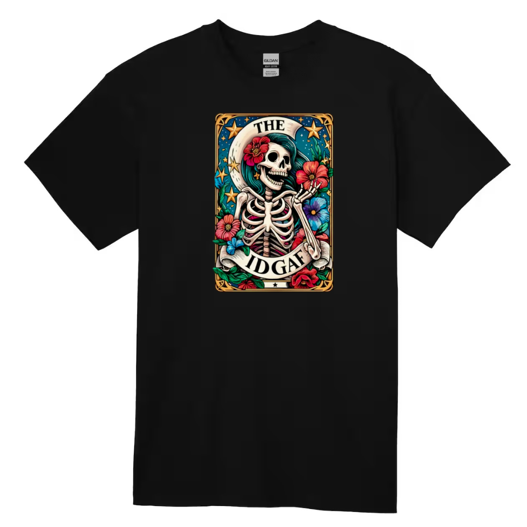 Tarot / Loteria Style T-shirt : The IDGAF