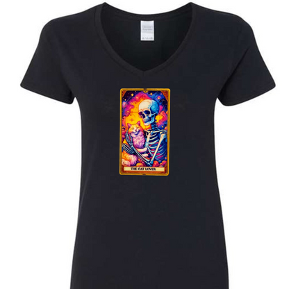 Tarot / Loteria Style T-shirt : The Cat Lover