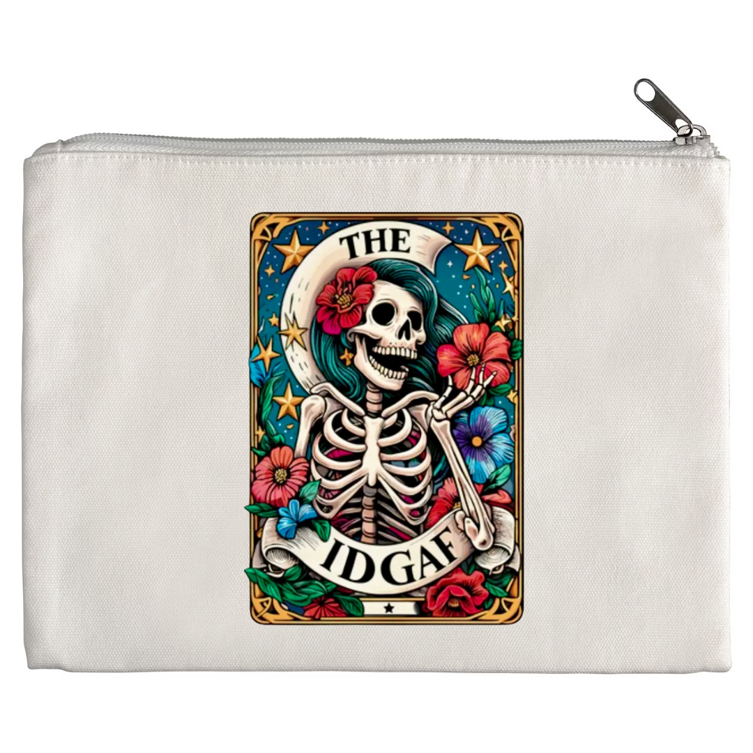 Tarot / Loteria Style Makeup Bag: The IDGAF