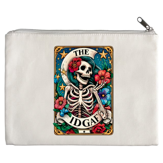 Tarot / Loteria Style Makeup Bag: The IDGAF