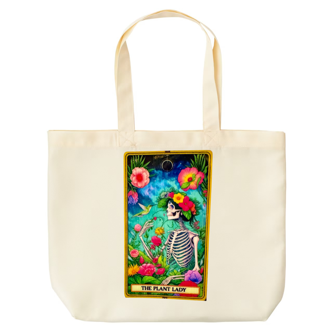 Tarot / Loteria Style Tote Bag : The Plant Lady