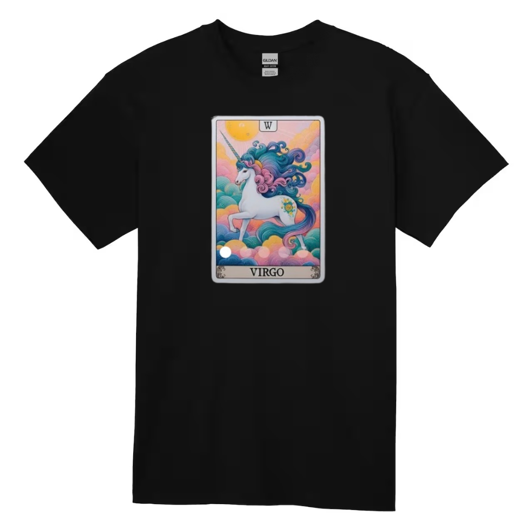 Zodiac Tarot  Style T-shirt : Virgo