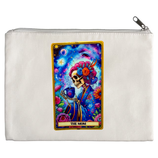 Tarot / Loteria Style Makeup Bag: The Mom (coffee)