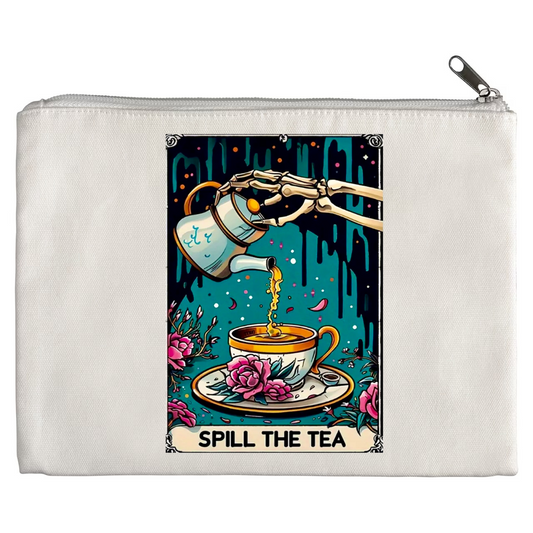 Tarot / Loteria Style Makeup Bag: Spill the Tea