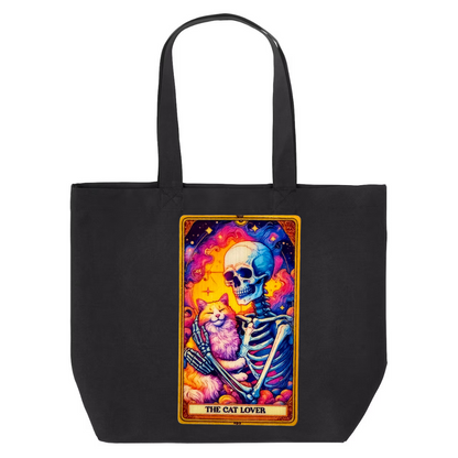 Tarot / Loteria Style Tote Bag : The Cat Lover