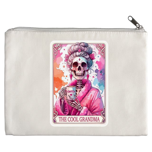 Tarot / Loteria Style Makeup Bag: The Cool Grandma